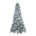 thumbnail image 5 of Nearly Natural Holiday 8' Flocked Mixed Pine Artificial Christmas Tree Prelit 600 LED Lights, 5 of 9