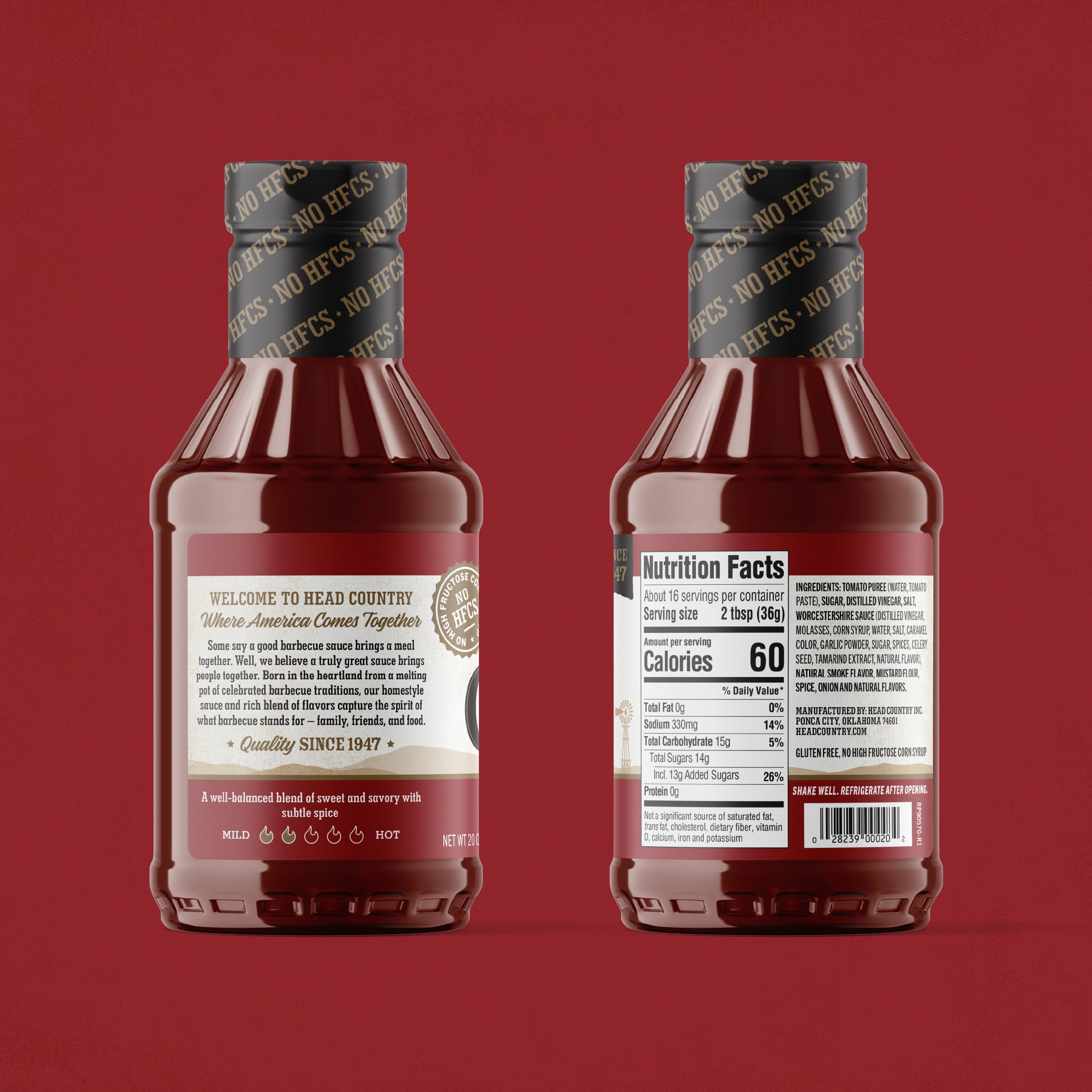 (3 pack) Head Country Original BBQ Sauce, 20 oz