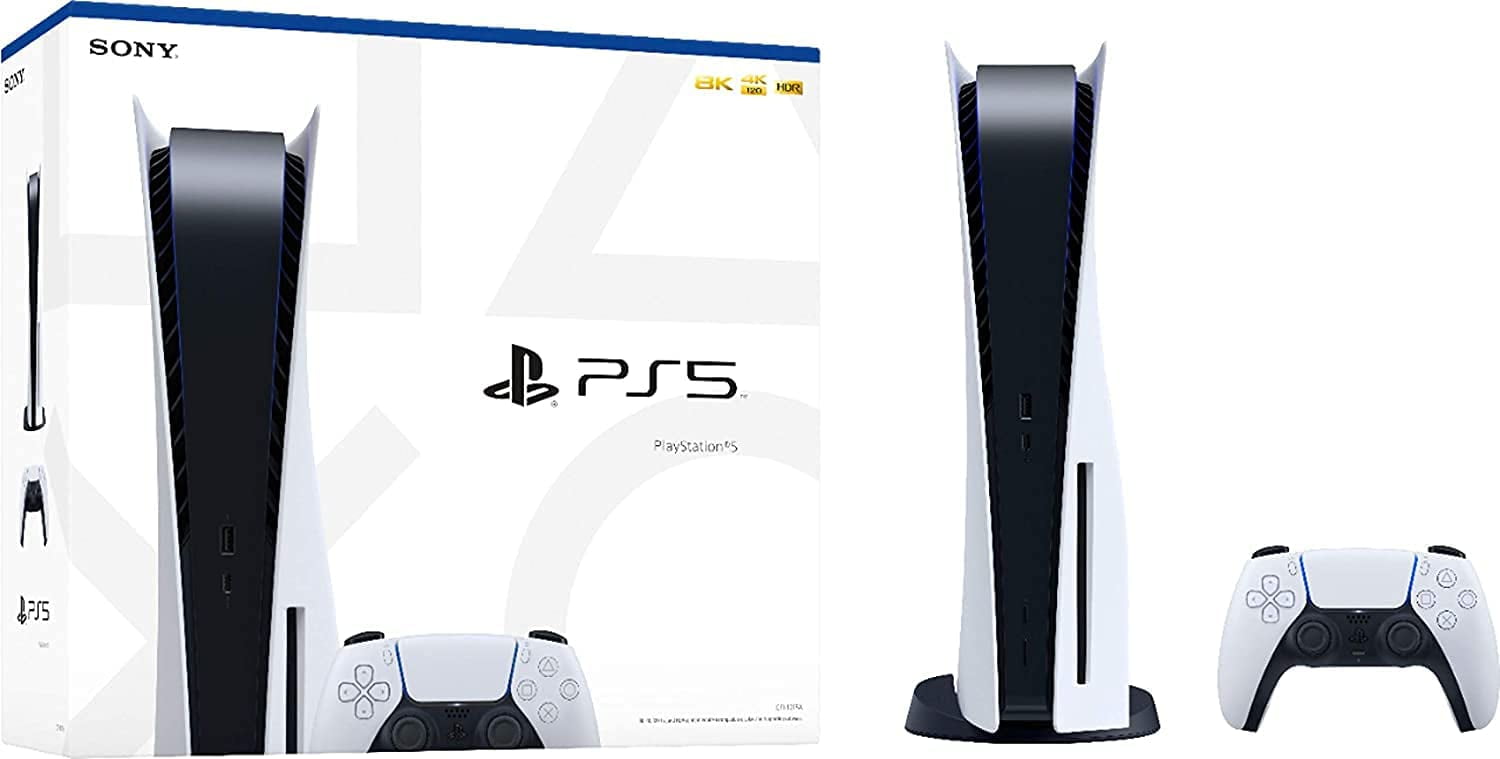 Newest Playstation 5 Disc Version PS5 Console, 4K-TV Gaming, 16GB GDDR6 RAM, 8K Output, WiFi 6, 825GB SSD with LPT Ultra-High Speed HDMI