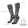 thumbnail image 3 of Daiia Sports Socks Spider Cobweb Printed Novelty Crew Socks for Men Women Knee High Socks Cotton Socks Soft & Breathable Support Unisex Socks, 3 of 9
