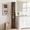 Rustic Brown, variant on Costway 1 PCS 69.5” Narrow Bathroom Cabinet with 2 Doors & Adjustable Shelves, Toilet Paper Rod Gray