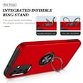 thumbnail image 6 of Decase for Samsung Galaxy S24 Hard PC Back Case with Built-in 360° Rotatable Ring Holder Stand,Soft TPU Shell,Slim Rugged Shockproof Magnetic Anti-Scratch Drop Proof Protective Case,Red, 6 of 7