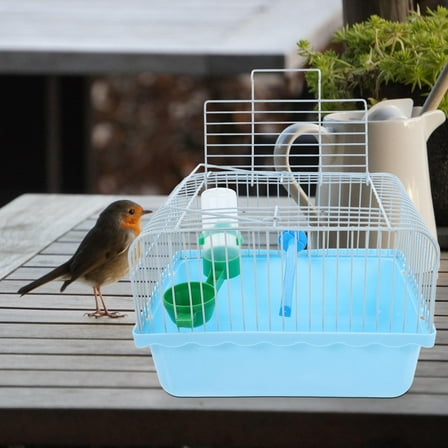 Beaupretty Bird Carrier Travel Cage with Perch and Food Box Spacious Portable Cage