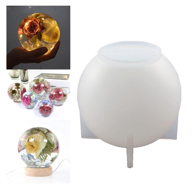 Molde de silicona esfera BLESIY para resina de 100 mm