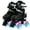 Black, variant on LIXI Adjustable Inline Skates for Women and Girls,Boy's Featuring Illuminated Wheels Skates, Great for Outdoor Sports,Purple