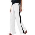 thumbnail image 6 of Enjoytime Wide Leg Pants Woman Solid Color Drawstring Waist Trousers Workout Loose Pants with Pockets, 6 of 8