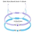 thumbnail image 3 of Rourlinge 2-Pack Friendship Bracelets for Couples, Jewelry Gift - Stretchable Adjustable Bead Bracelet with Heart Charm, Love Promise Bracelet for Him Her Best Friend, 3 of 6