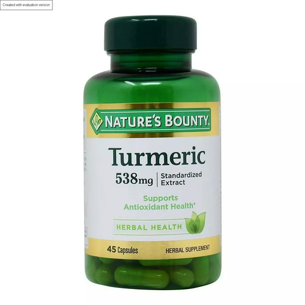 Natures Bounty Turmeric Standardized 538 Mg 45 Capsules