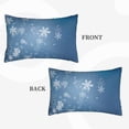 thumbnail image 2 of Daiia Snowflakes1 Bedding Waterproof Pillow Protector Zippered Queen – Bed Bug Proof Pillow Encasement-16"x24", 2 of 6