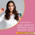 thumbnail image 5 of 100% Pure Hair, Skin & Nails Vitamins – Biotin Supplement for Women & Men, Supports Hair Growth, Strong Nails & Healthy Skin – Non-GMO, All-Natural – Made in USA – 78,1119mcg – 1 Month Supply, 5 of 7