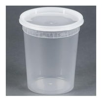 Kari-Out TD40032 32oz Deli Containers with Lids - 240 Pack Microwavable Translucent Plastic Food Containers - Restaurant Takeout Containers Bulk