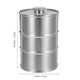thumbnail image 5 of unbranded Cantimplora Para Vino En Acero Inoxidable Con Barril Para Uso Exterior Y Viajes En Color Plata, 5 of 6