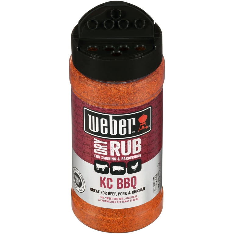 Weber Kansas City Sweet Tangy BBQ Dry Rub Seasoning Gluten Free 14.5 oz Walmart