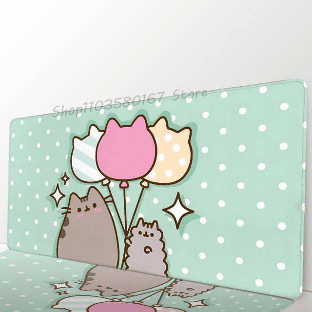 Cartoon Mousepad Mouse Mat Desk Mat With Pad gaming accessories Prime Gaming P-Pusheen Cute Cat XXL Keyboard Pad