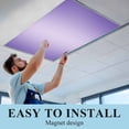 thumbnail image 6 of Purple Ombre Fluorescent Light Covers, Modern Gradient Abstract Art Magnetic Light Covers for Ceiling Lights, Fluorescent Ceiling Shade Filters for Classroom Bedroom Office 4x2Ft x 2PCS, 6 of 8