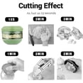 thumbnail image 3 of Mini Manual Food Chopper, Durable Hand Held Food Choppers and Dicers, Fits for Chopping Vegetables/Fruits/Onions/Garlics/Salad/Coleslaw/Puree, 3 of 6