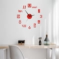 thumbnail image 3 of Moxufan Acrylic Wall Clock Precise Timing Luminous Large Numbers Silent 3D Effect Acrylic Wall Art Decor Mute Clock Living Room Decor,Silver, 3 of 7