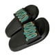 thumbnail image 3 of Sandalia deslizante para mujer, ligera, suave, antideslizante, cómoda, a la moda, con puntera abierta, zapatillas negras 36/37, 3 of 12