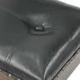 thumbnail image 3 of TMS 30" Biscoe Padded Saddle Bar Stool, Set of 2, Walnut/Black, 3 of 5