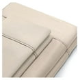 thumbnail image 6 of Viscose Twin XL Bed Sheet Set - 4 Piece Soft & Cool Sheets - Flat Sheet, Fitted Sheet, 2 Pillowcases - Sand, 6 of 6