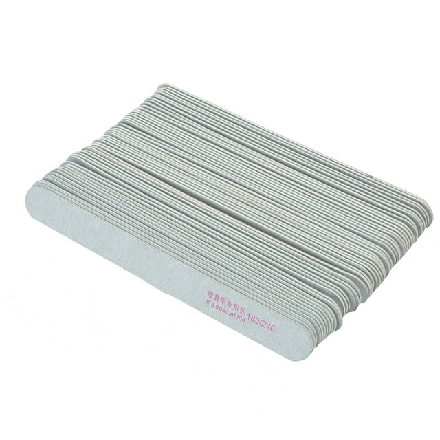 Nail Files, Washable Waterproof Double Sided Nail Buffering Files 50pcs For Home For Nail Salons