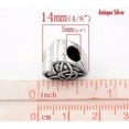 thumbnail image 3 of Celtic Knot Triquetra Heart Charm Spacer European Bead, 3 of 3