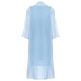 thumbnail image 6 of Alvivi Women's Two Piece Dress Jacket Set Chiffon Laced Dress Cocktail Party Dress Evening Gown Sky Blue XXL, 6 of 7