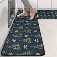 thumbnail image 2 of Kitchen Rugs Sets Of 2,Dark Blue Christmas Tree Pattern Anti Fatigue Kitchen Mat Rugs Non Slip Washable,Decorative Kitchen Floor Mats for Kitchen,Sink,Laundry,17"x47"+17"x47", 2 of 5