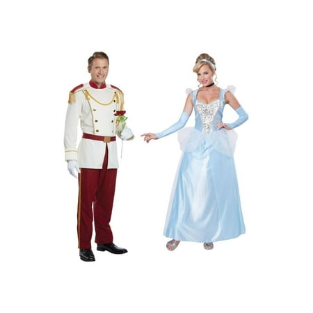 Prince Charming Men Costume and Cinderella Women