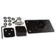 thumbnail image 4 of 1 Set Laydown Número De Licencia De licencia De Soporte Del Marco 7 X 4 Pulgadas tail Accesorios De La Motocicleta Negro Yotijar Montaje de la placa de la motocicleta, 4 of 8