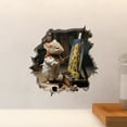 thumbnail image 4 of Painter Artist Mouse in Mouse Hole Decal - Mouse Hole 3D Wall Sticker, 4 of 5