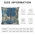 thumbnail image 6 of Acheng Throw Pillow Cover Asian Blue White China Willow Lace Oriental Chinese Toille Home Decor Pillowcase Lumbar Pillow Case Cushion Cover for Sofa Couch Bed,2 Pcs White, 6 of 6