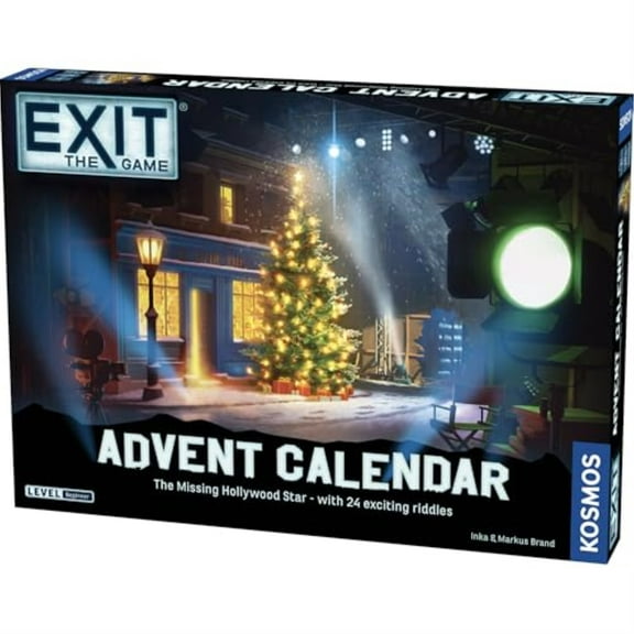 EXIT: The Game - Advent Calendar - The Missing Hollywood Star | Christmas | Calendar | Advent | Mystery Game | Family Activity | Ages 10
