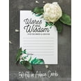 thumbnail image 3 of Inkdotpot Pack Of 50 Greenery Advice Cards, Wishes & Wisdom For The Bride and Groom, Wedding Mad Libs Game Activity 5x7 inches, 3 of 8