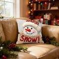 thumbnail image 2 of Christmas Pillow Covers / Cases 18×18 Inch (Pillow Insert Not Included), Flax Material, Soft, Machine Washable, 4 Patterns for Choose, Decoration for Bedroom, Christmas Party, Home, 1PC, 2 of 6