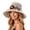 Z03-Pink, variant on Fascinators Hats for Women Tea Party Easter Crochet Straw Hat With Ruffle Detail Crochet Hats for Women Summer Beach Hand Woven Sun Hat