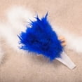 thumbnail image 3 of Kayannuo Christmas Decorations Christmas Wedding Showgirl Dance Elegant Large Feather Folding Hand Fan Decor Decal Blue Christmas Ornaments, 3 of 5