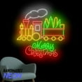 thumbnail image 2 of Handmadetneonsign Christmas Steam Train Neon Sign, Festive Railway Wall Art, Xmas Train Decor 83561, 2 of 5
