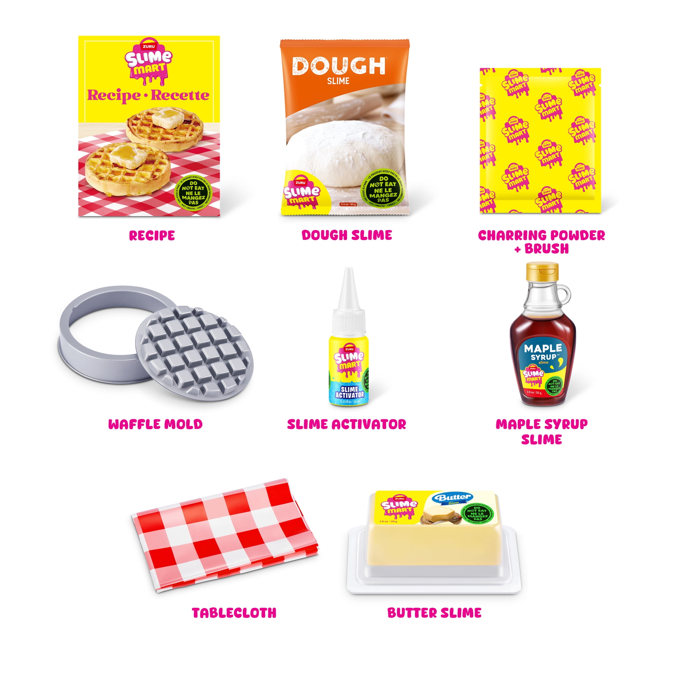 Slime Mart Small Bag Waffles Pretend Play Food Themed DIY Slime Craft Toys by ZURU