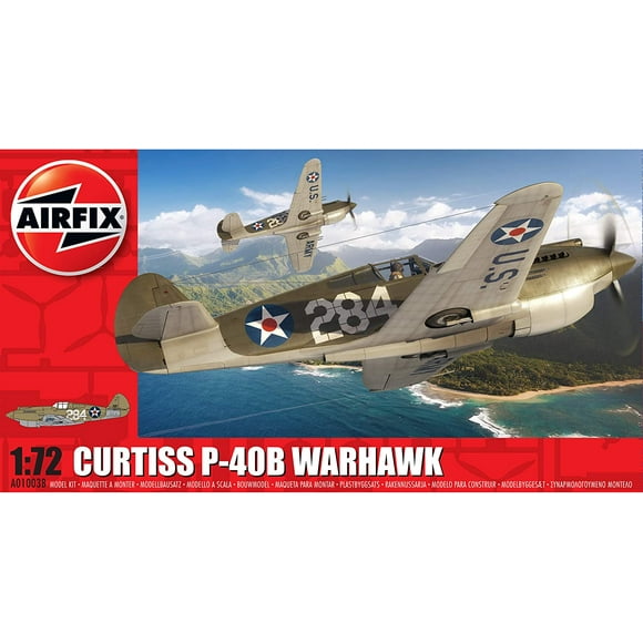 Curtiss P-40B Warhawk (A01003B) 1:72 Scale Airplane Plastic Model Kit