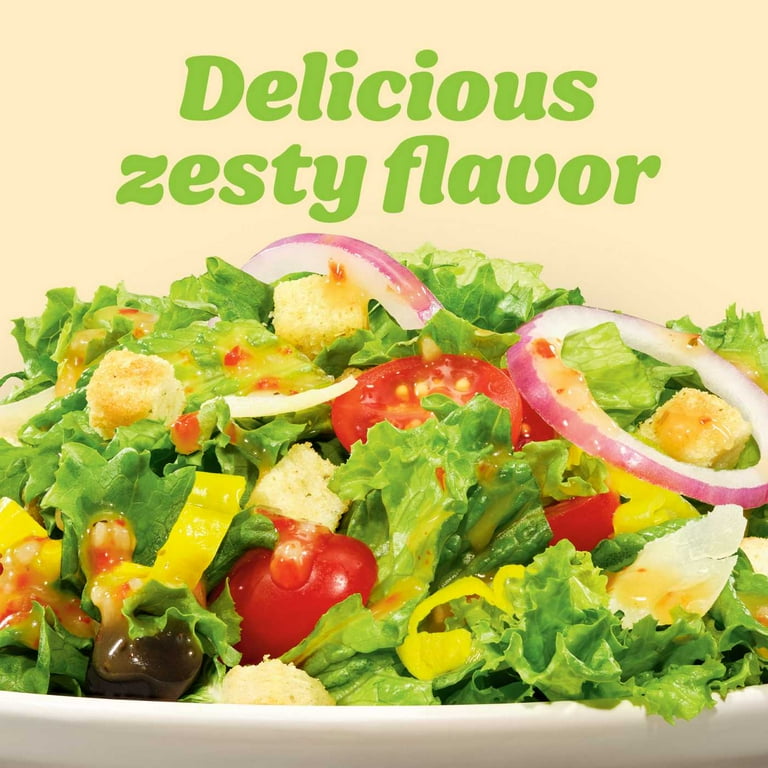 Kraft, 2 Pack, Fat Free Zesty Italian Salad Dressing, 16 Fl Oz