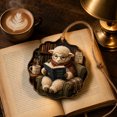 thumbnail image 3 of YuanGuangQ Christmas Reading Themed Hanging Ornaments, Book Lovers Decorative Hanging Pendants, Festive Decor for Christmas Tree, Bookshelf, Home Indoor Holiday Display, 3 of 4