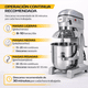 thumbnail image 4 of Batidora Industrial Planetaria 30 Litros Acero Inoxidable 1500W Amasadora Mezcladora 3 Velocidades Gutstark Industrial 1500 W Pedestal, 4 of 8