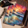 thumbnail image 5 of Spiral Journal Notebook,50 Sheets A5 College Ruled Notebook/Journal 3 Pcs for School Office Home - Beautiful Ocean Scene With Waves Crashing Against The Shore, 5 of 7