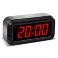 thumbnail image 2 of Timegyro Réveil Numérique à Piles avec Affichage LED pour Chambres, Longue Durée de Vie de la Pile pour 12 Mois, 3 Niveaux de Luminosité Réglables, 12/24 Heures, Répétition, Boîtier Noir avec Chiffres Rouges, 2 of 4