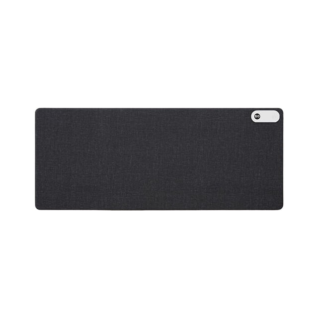 Seitruly Alfombrilla de ratón con calefacción para el hogar, alfombrilla de ratón resistente al agua de cuero, alfombrilla de visualización de Computadoras y accesorios Negro 80x33cm