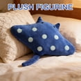 thumbnail image 6 of 14" Soft Plush Manta Ray Stuffed Animal, Cuddly Ocean Animal Toy With Adorable Polka Dot Design, Cozy Hug Pillow For Snuggling, Napping, Decor For Bedroom, Living Room, Perfect Gif, 6 of 6