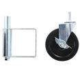 thumbnail image 4 of Rueda de puerta Daboolka Rueda con resorte Rueda con amortiguación multifunción Aluminio Capacidad de carga de 5 pulgadas y 90 kg (blanco), 4 of 8