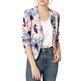 thumbnail image 5 of Allegra K Women's Open Front Floral Print Blazer, 5 of 6