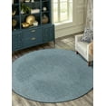 thumbnail image 4 of Unique Loom Outdoor Solid Collection Area Rug (6' 1" Round Teal/Navy Blue), 4 of 11